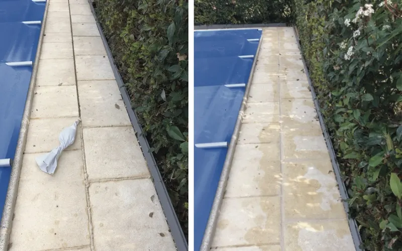 Réfection des joints de margelles de piscine